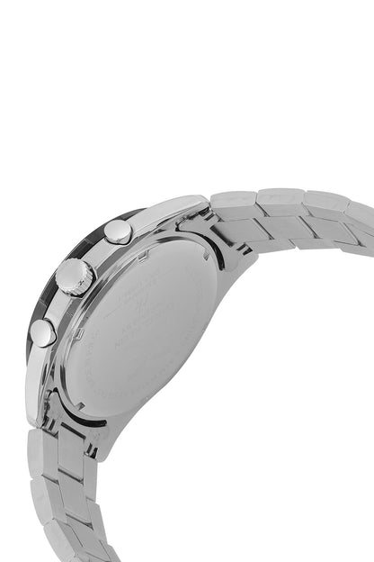 Black Exclusive Men Watch with Metallic Strap