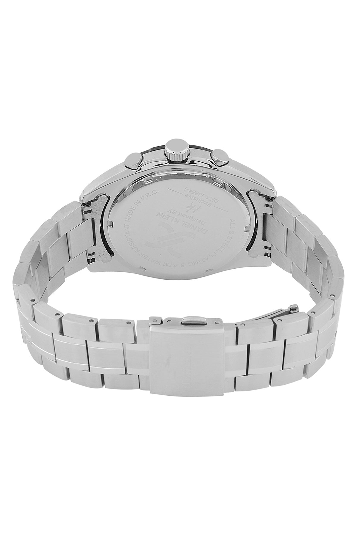 Black Exclusive Men Watch with Metallic Strap