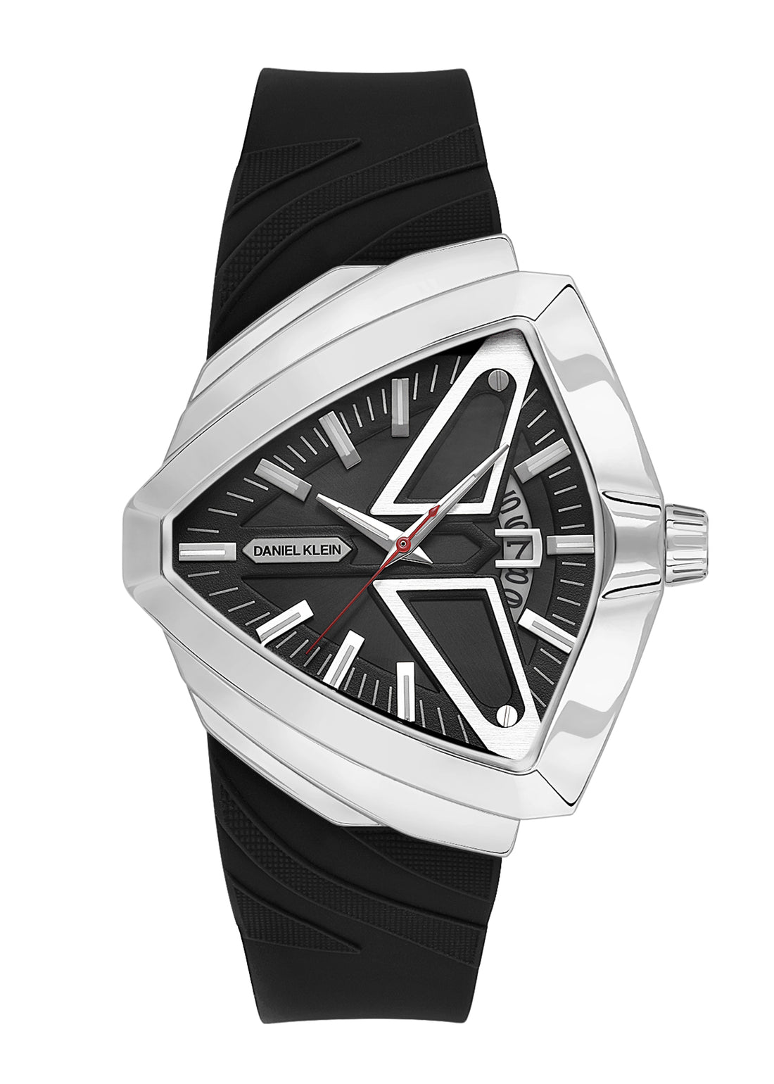 Black Premium Men Watch with Silicone Strap