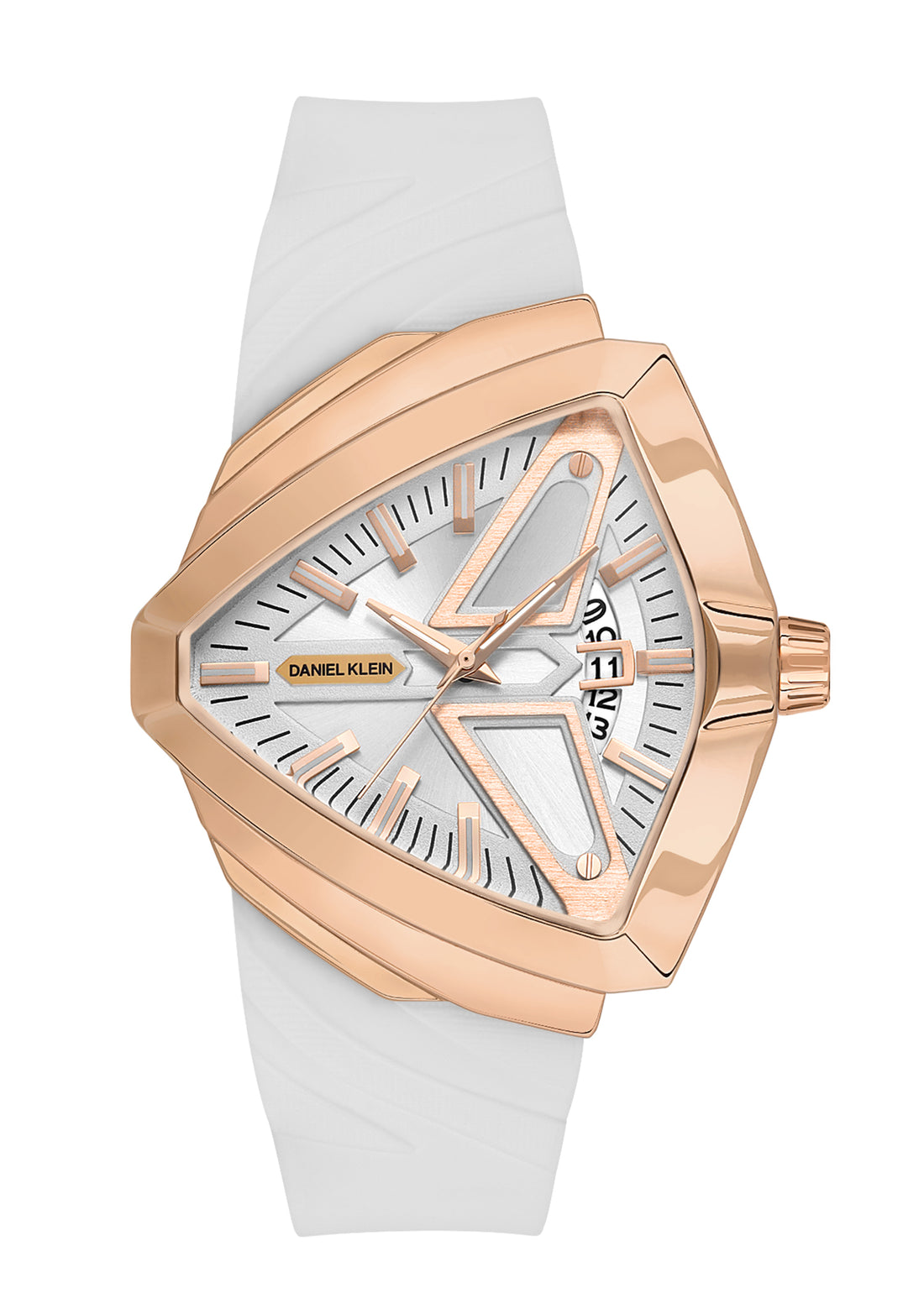 Silver Premium Men Watch with Silicone Strap