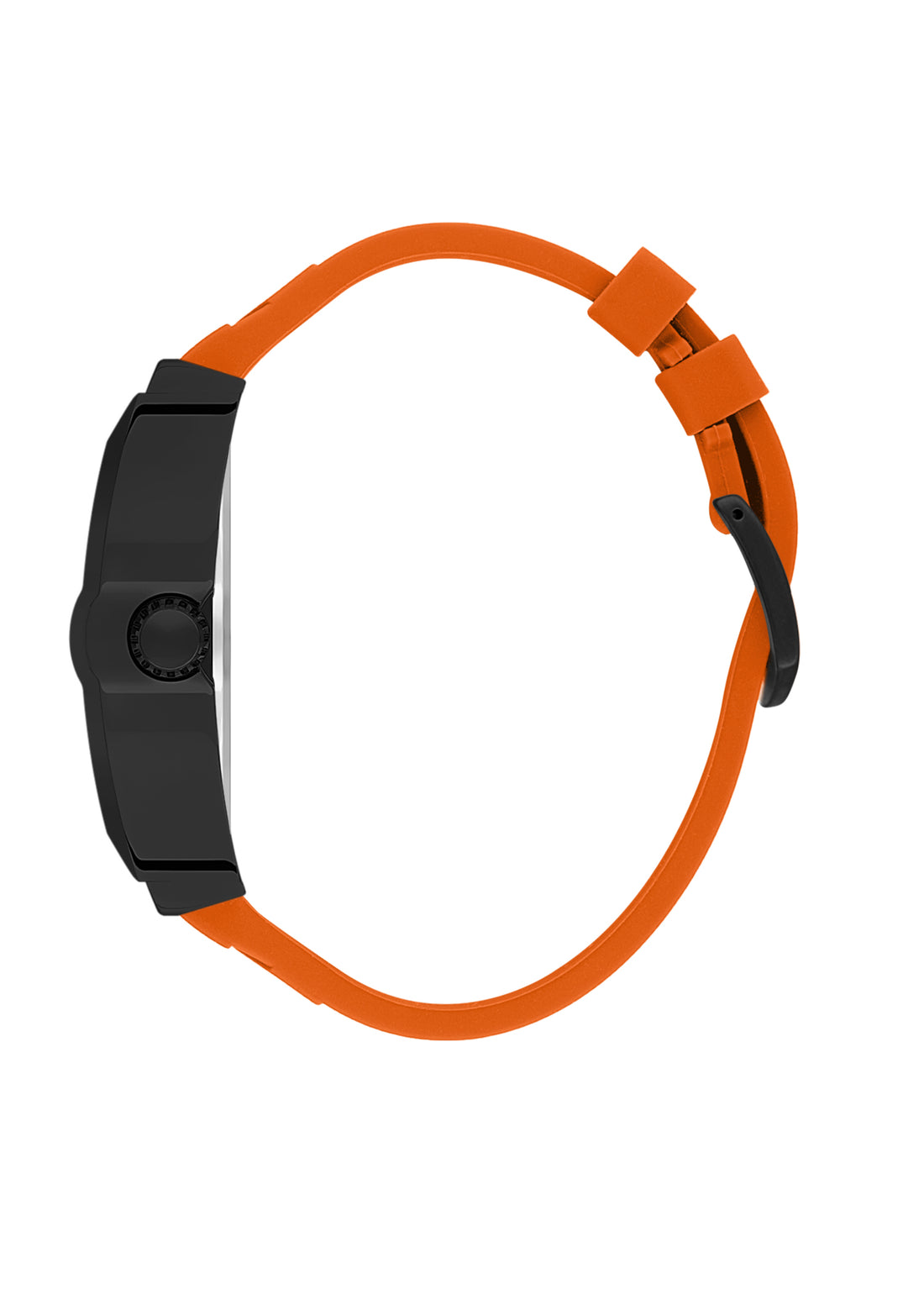 Black Premium Men Watch with Silicone Strap