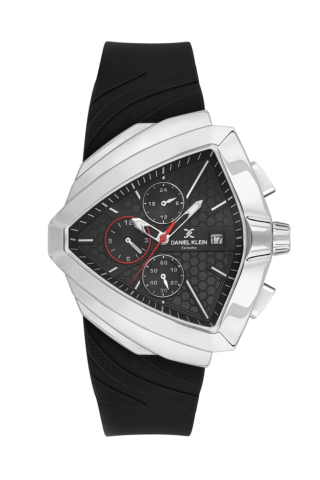 Black Exclusive Men Watch with Silicone Strap