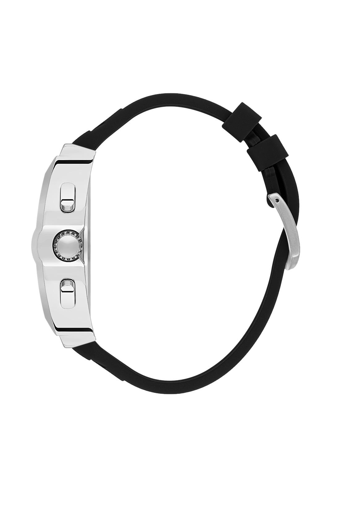 Black Exclusive Men Watch with Silicone Strap