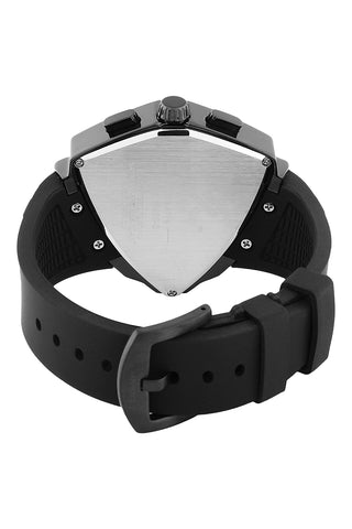 Black Exclusive Men Watch with Silicone Strap