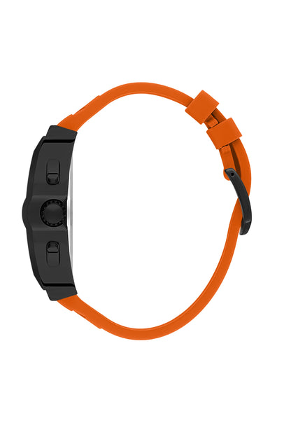 Black Exclusive Men Watch with Silicone Strap