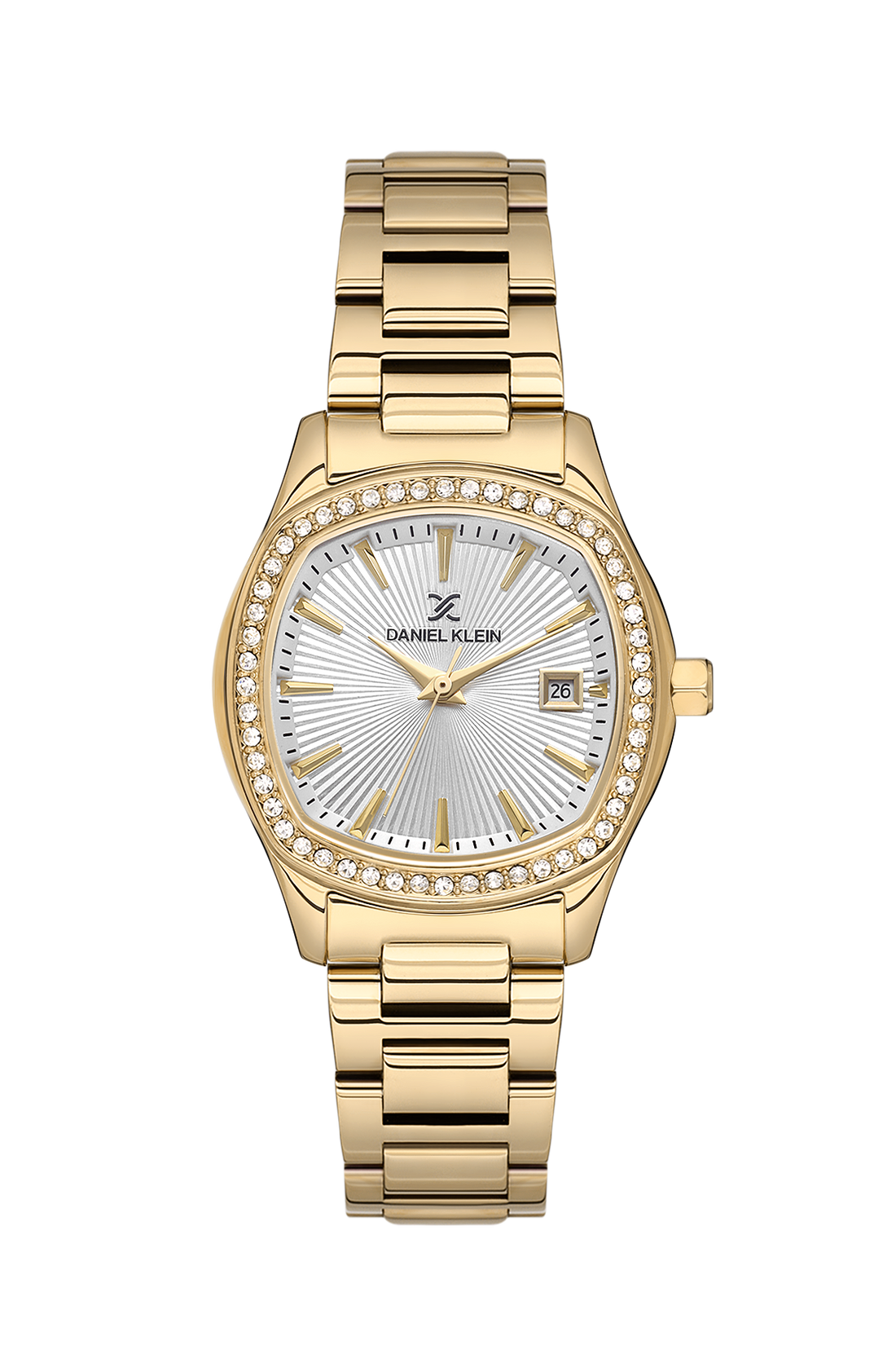 Silver Dial with gold Strap Analog women&
