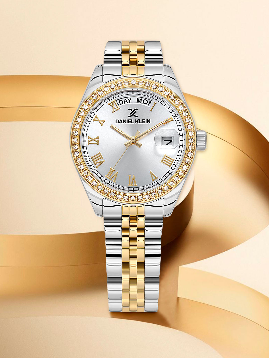 Stainless Steel Analog Silver Dial women&