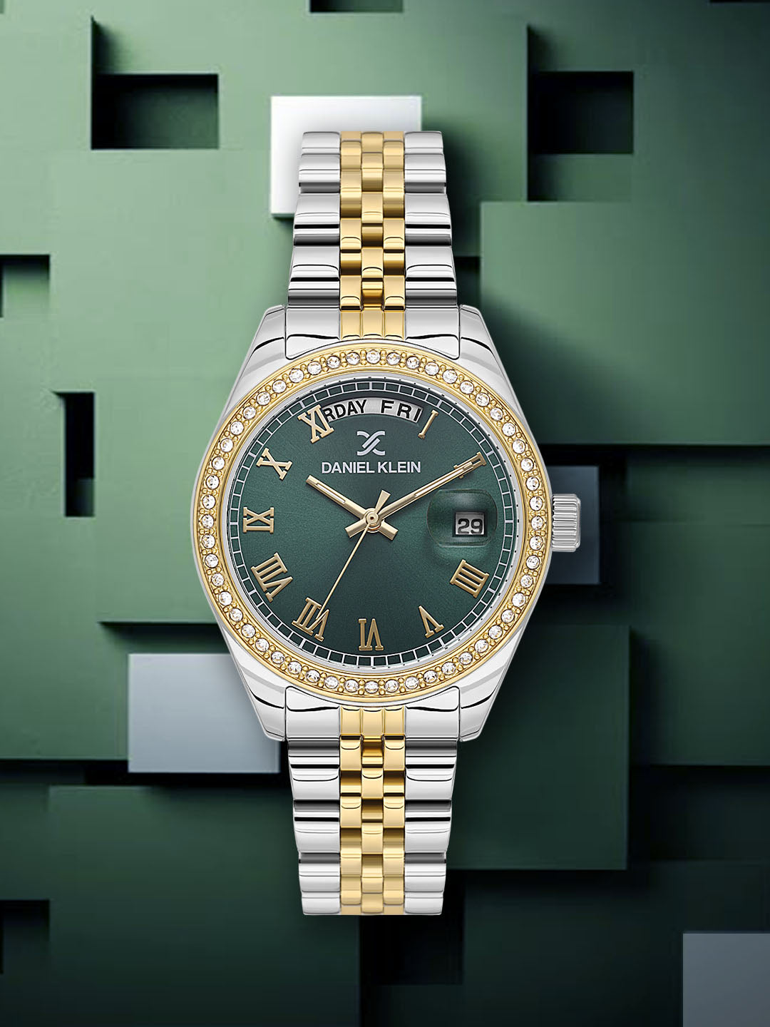 Classic Green Dial Analog women&