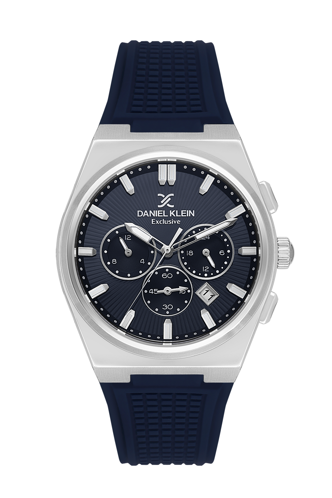 Casual Blue Dial Analog Watches with silicon Band