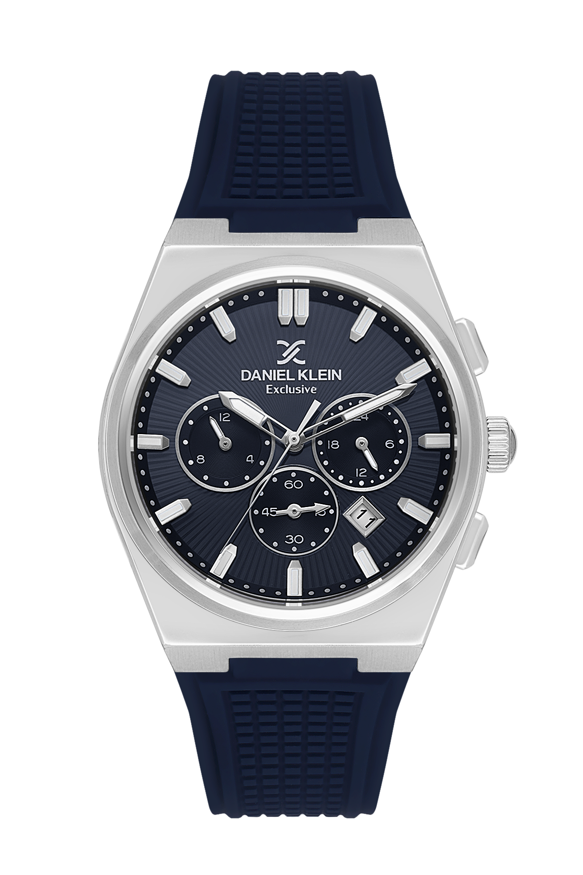 Casual Blue Dial Analog Watches with silicon Band