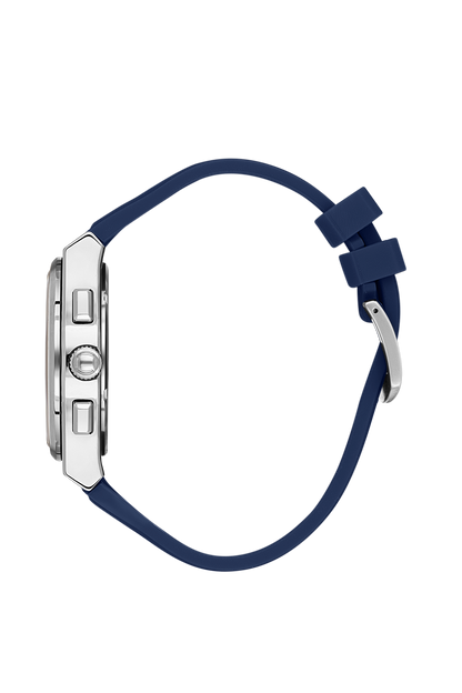 Casual Blue Dial Analog Watches with silicon Band