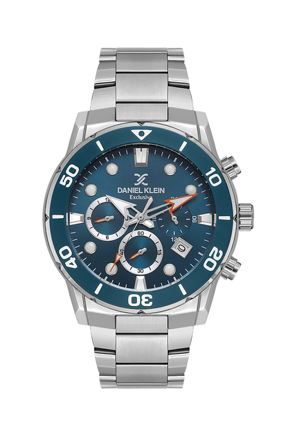 Stainless Steel Blue Dial Analog Watches&