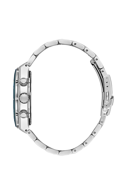 Stainless Steel Blue Dial Analog Watches&