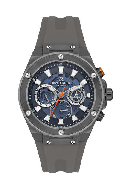 Luxury Blue Dial Analog Watches with silicon Band