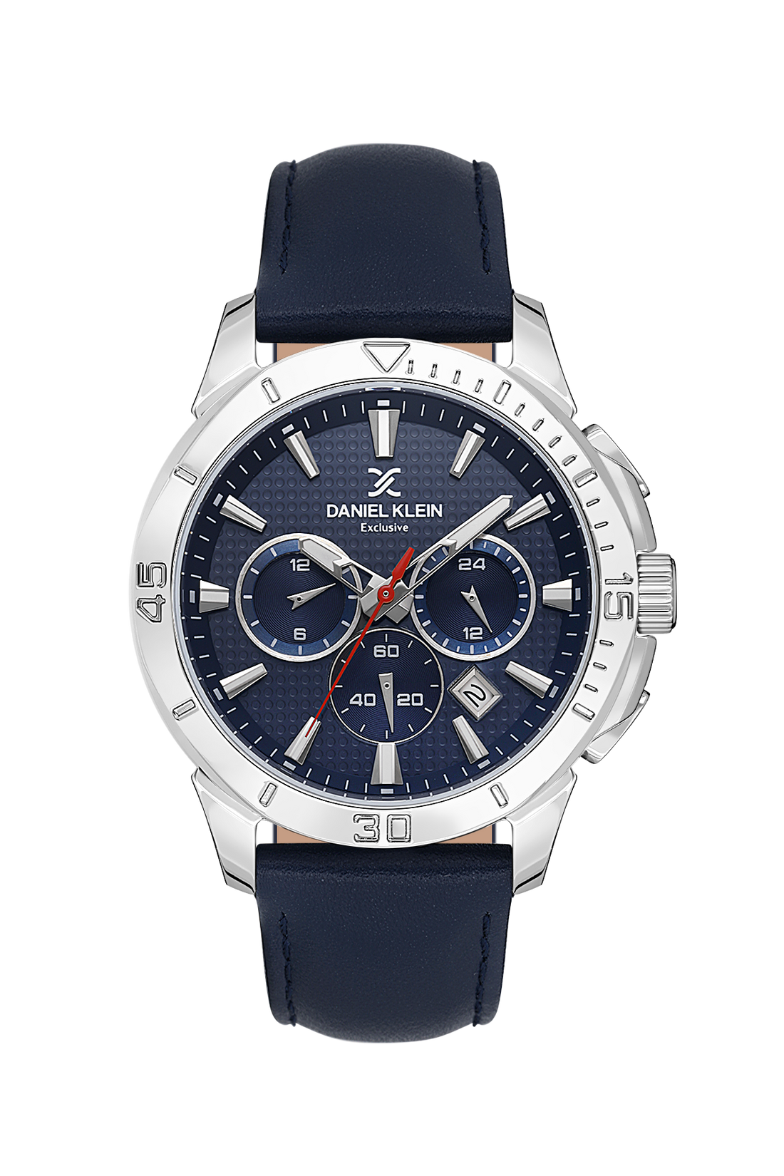 Designer Blue Dial Analog Watches with Leather Strap