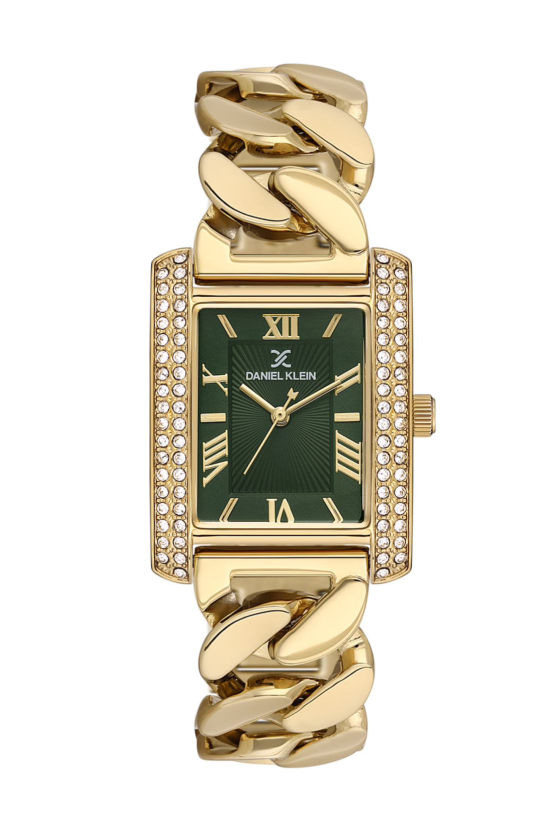 Square Green Dial Analog women&