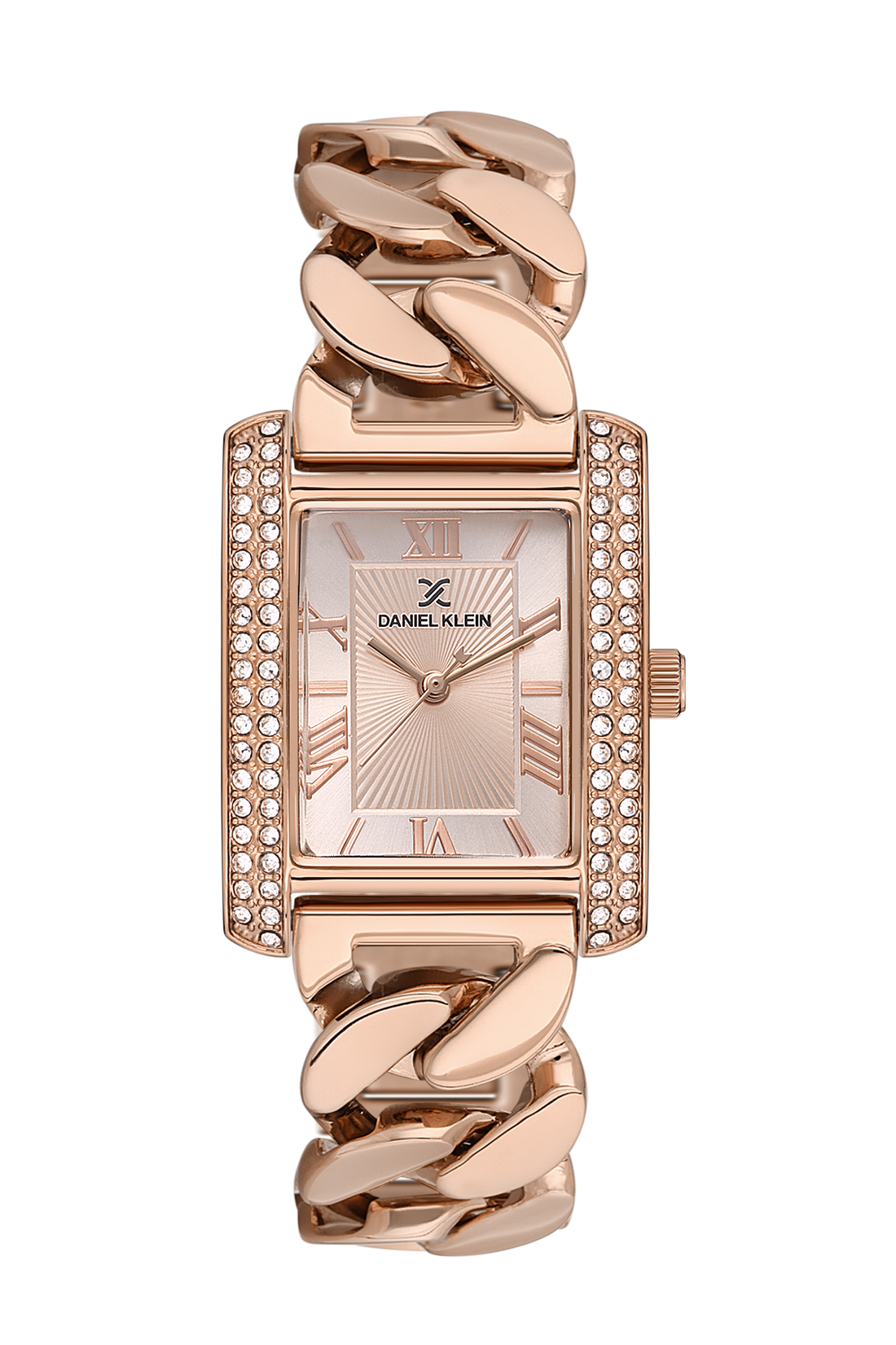 Square Rose Gold Dial Analog women&