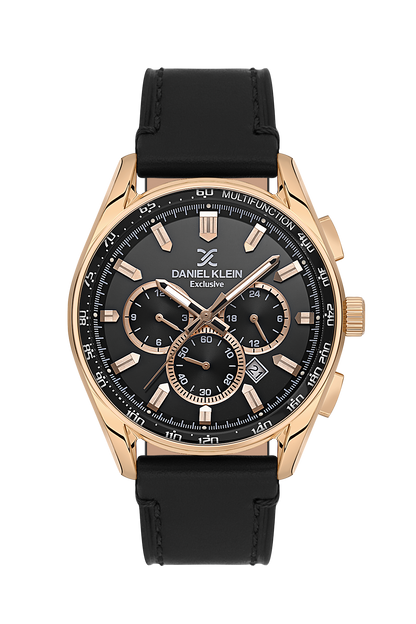 Modern &amp; Trendy Black Dial Analog Watches with Leather Strap