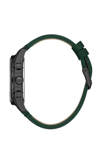 Stylish Green Dial Analog Watches with Leather Strap