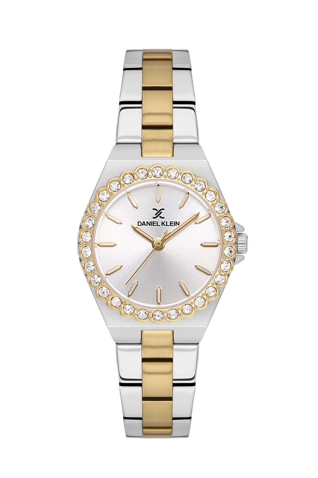 Fashionable Round Silver Dial Analog women&