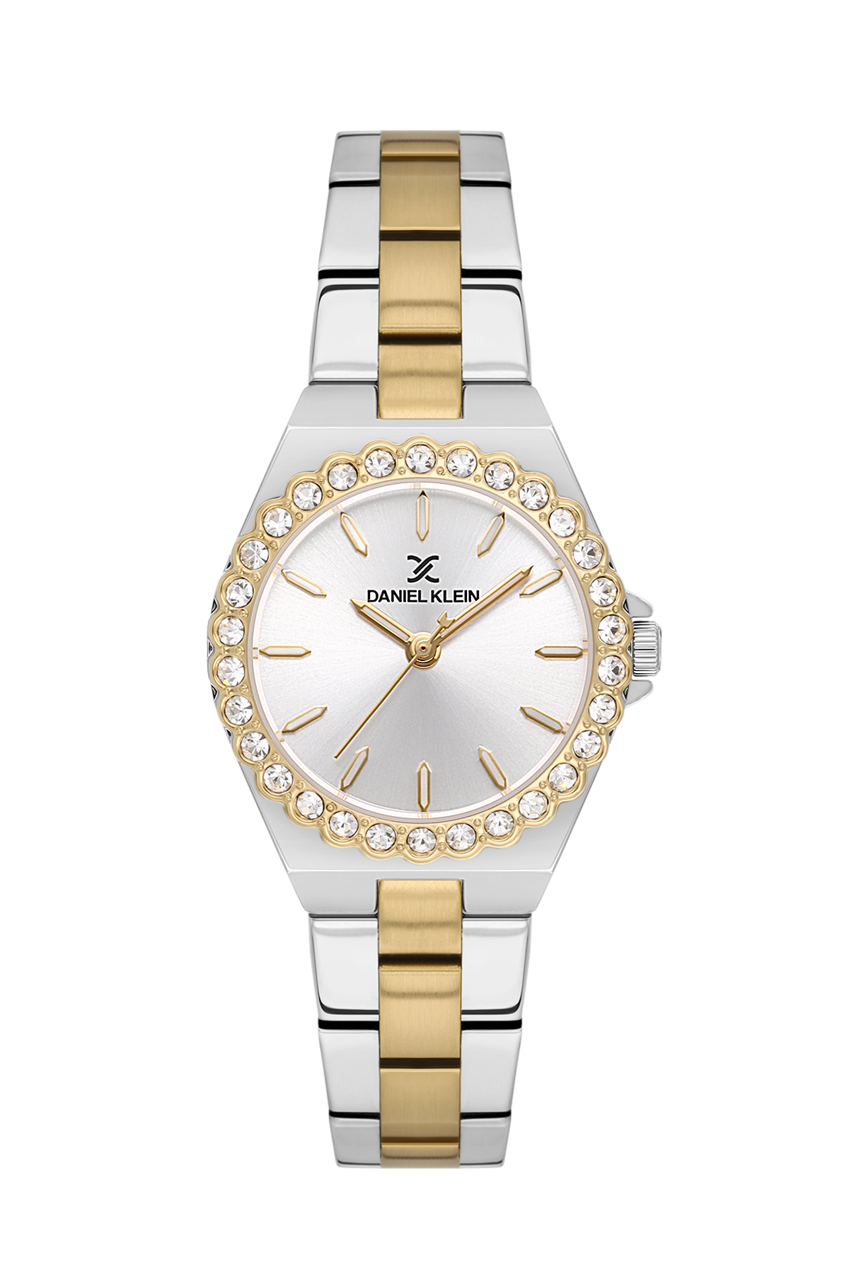 Fashionable Round Silver Dial Analog women&