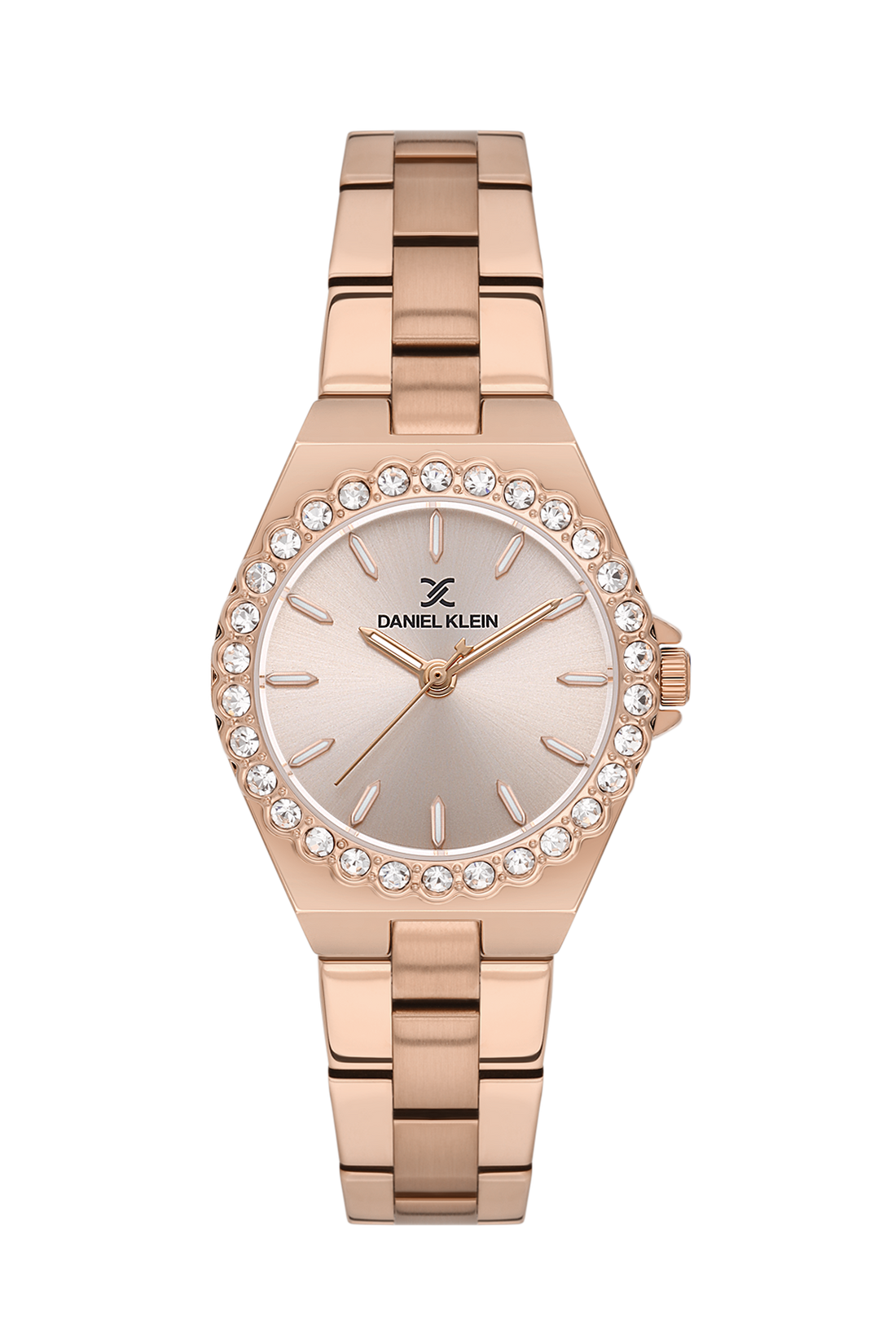 Round Rose Gold Dial Analog women&