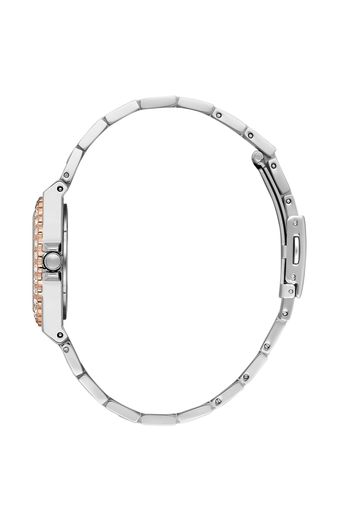 Unique Round Silver Dial Analog women&