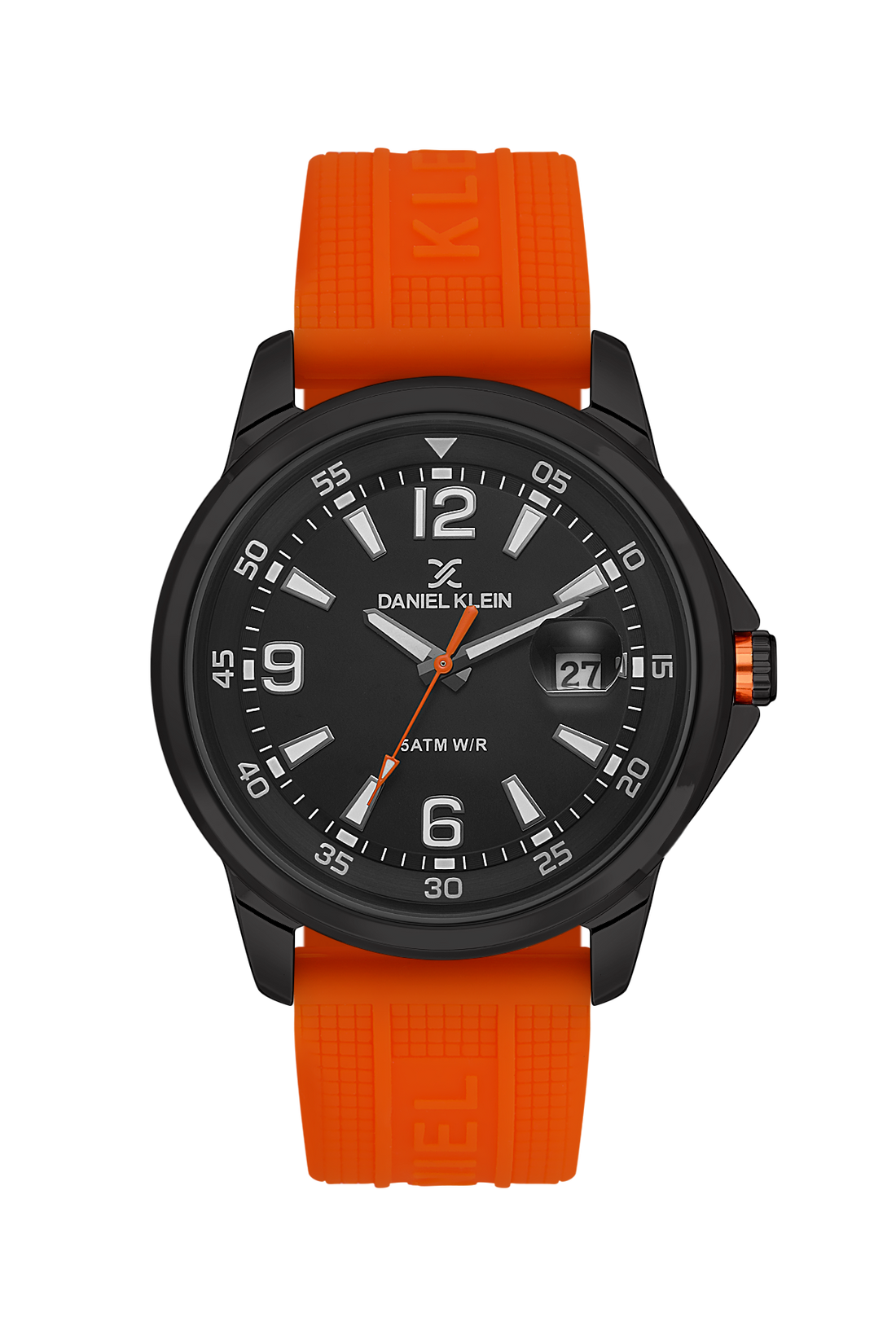 Fashionable Analog Black Dial with Red Silicon Strap Men&