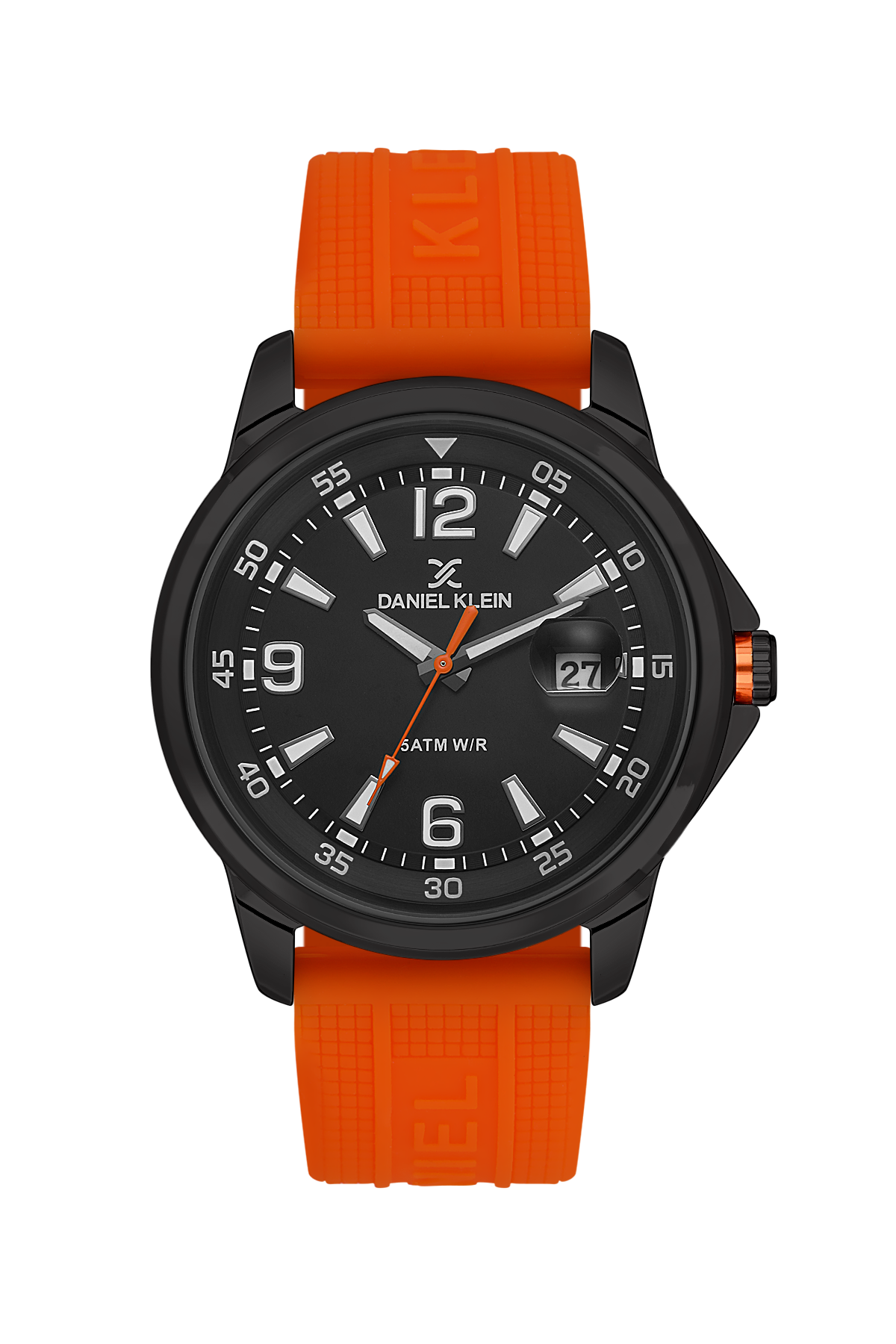 Fashionable Analog Black Dial with Red Silicon Strap Men&