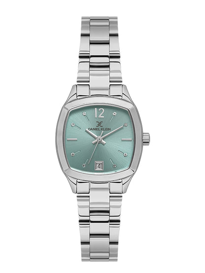 Daniel klein Premium Lady Silver IPS Case &amp; Strap Blue Sunray Dial Watch DK.1.13912-2