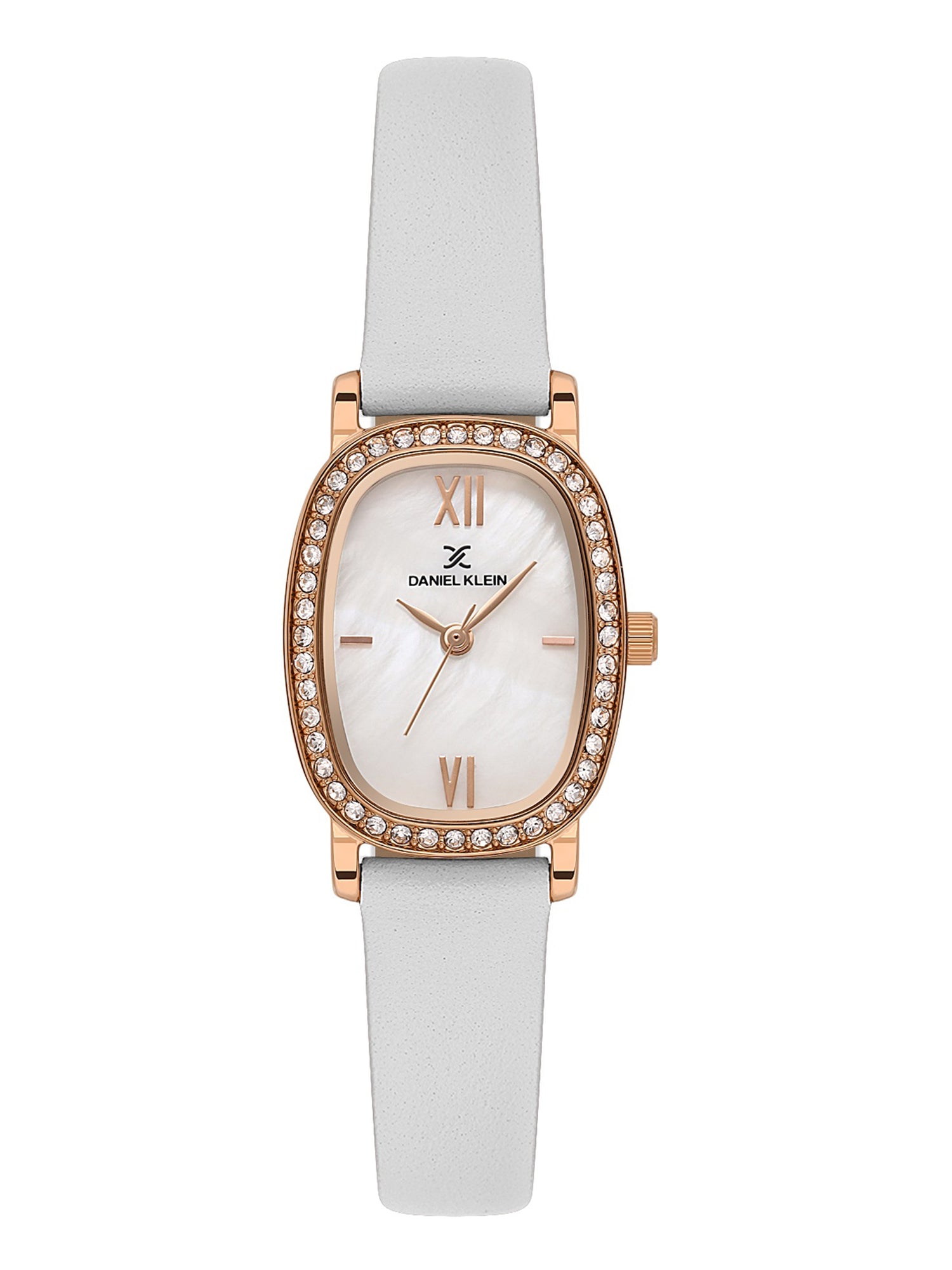 Daniel Klein Women Embellished Dial &amp; Leather Straps Analogue Watch DK.1.13943-5