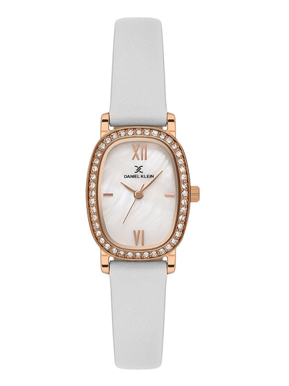 Daniel Klein Women Embellished Dial &amp; Leather Straps Analogue Watch DK.1.13943-5