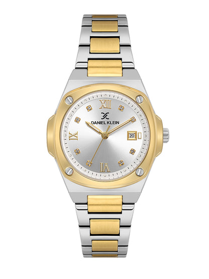 Daniel Klein Women Dial &amp; Stainless Steel Bracelet Style Analogue Watch DK.1.13947-4