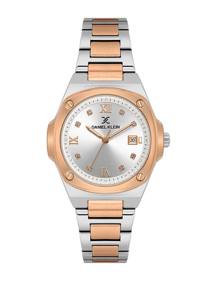 Daniel Klein Women Dial &amp; Stainless Steel Straps Analogue Watch DK.1.13947-6