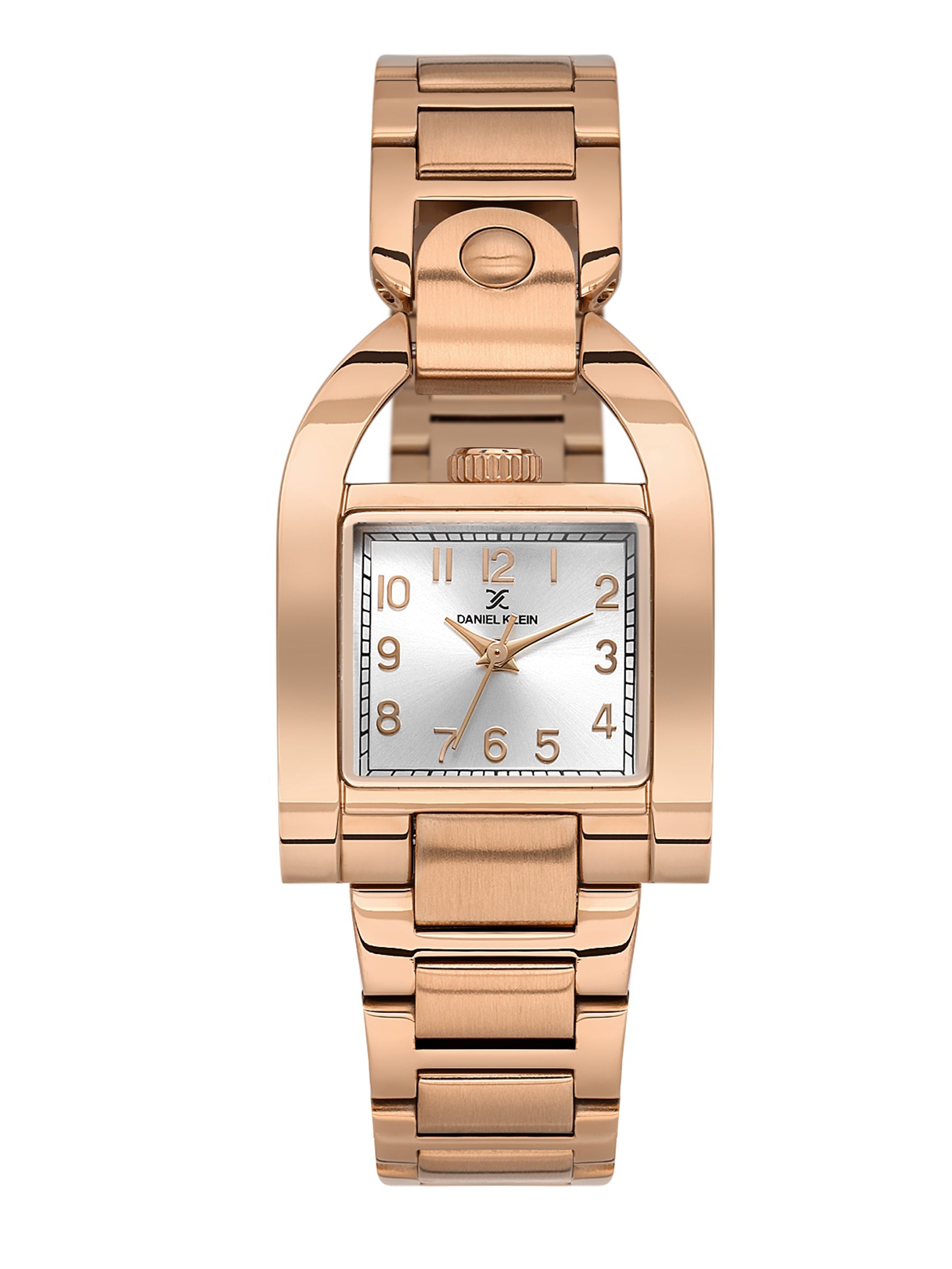 Daniel Klein Women Embellished Dial &amp; Stainless Style Straps Analogue Watch DK.1.13957-6