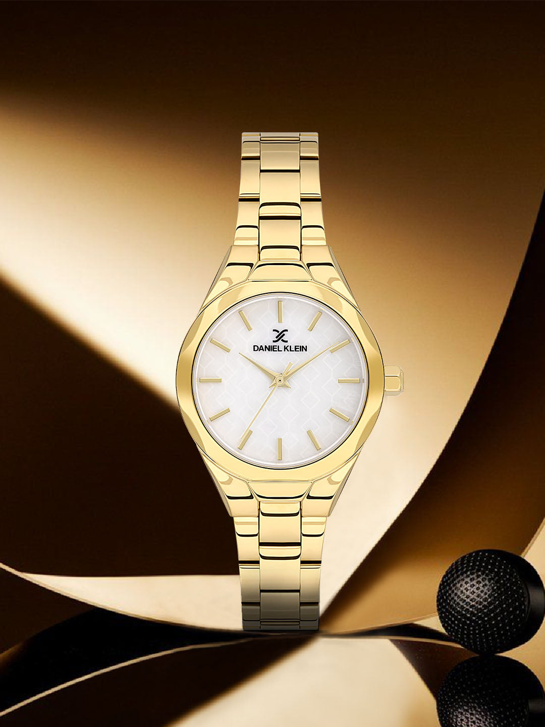 Daniel klein IPG White MOP Sunray Dial Watch for Women DK.1.13965-3