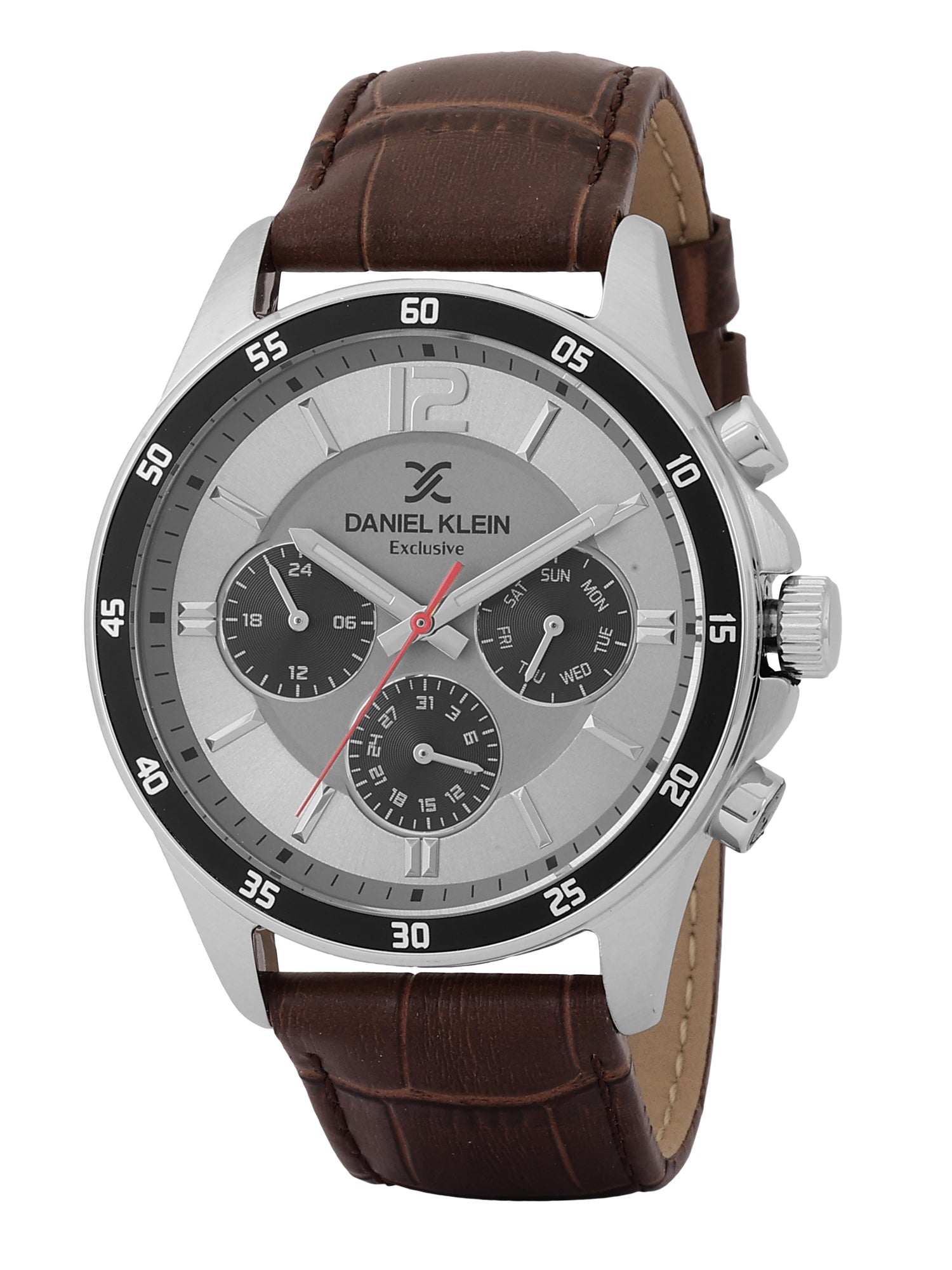 Daniel Klein Exclusive Unisex Dial &amp; Leather Straps Analogue Watch DK.1.13973-5