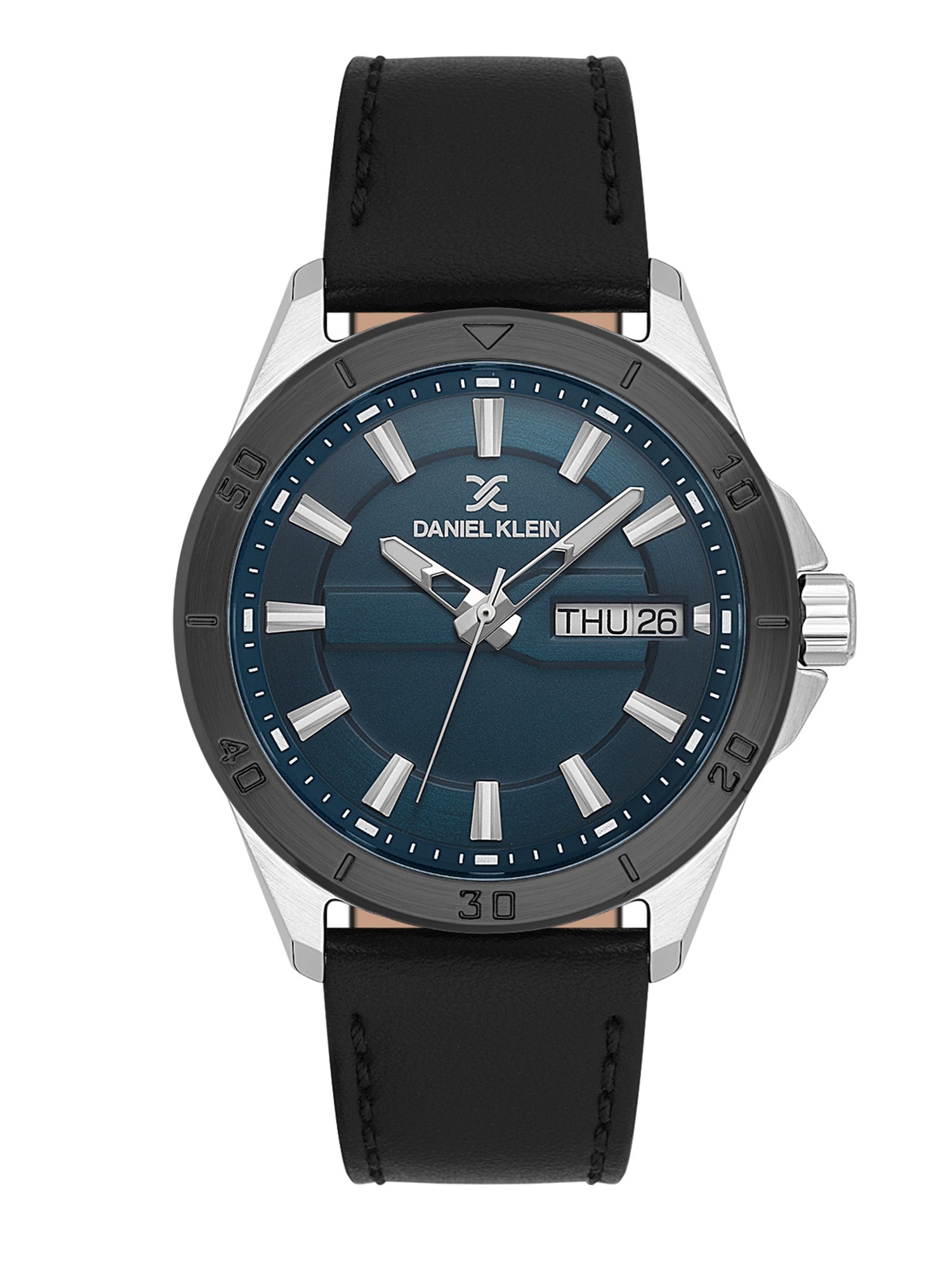 Daniel Klein Men Dial &amp; Leather Straps Analogue Watch DK.1.13975-3