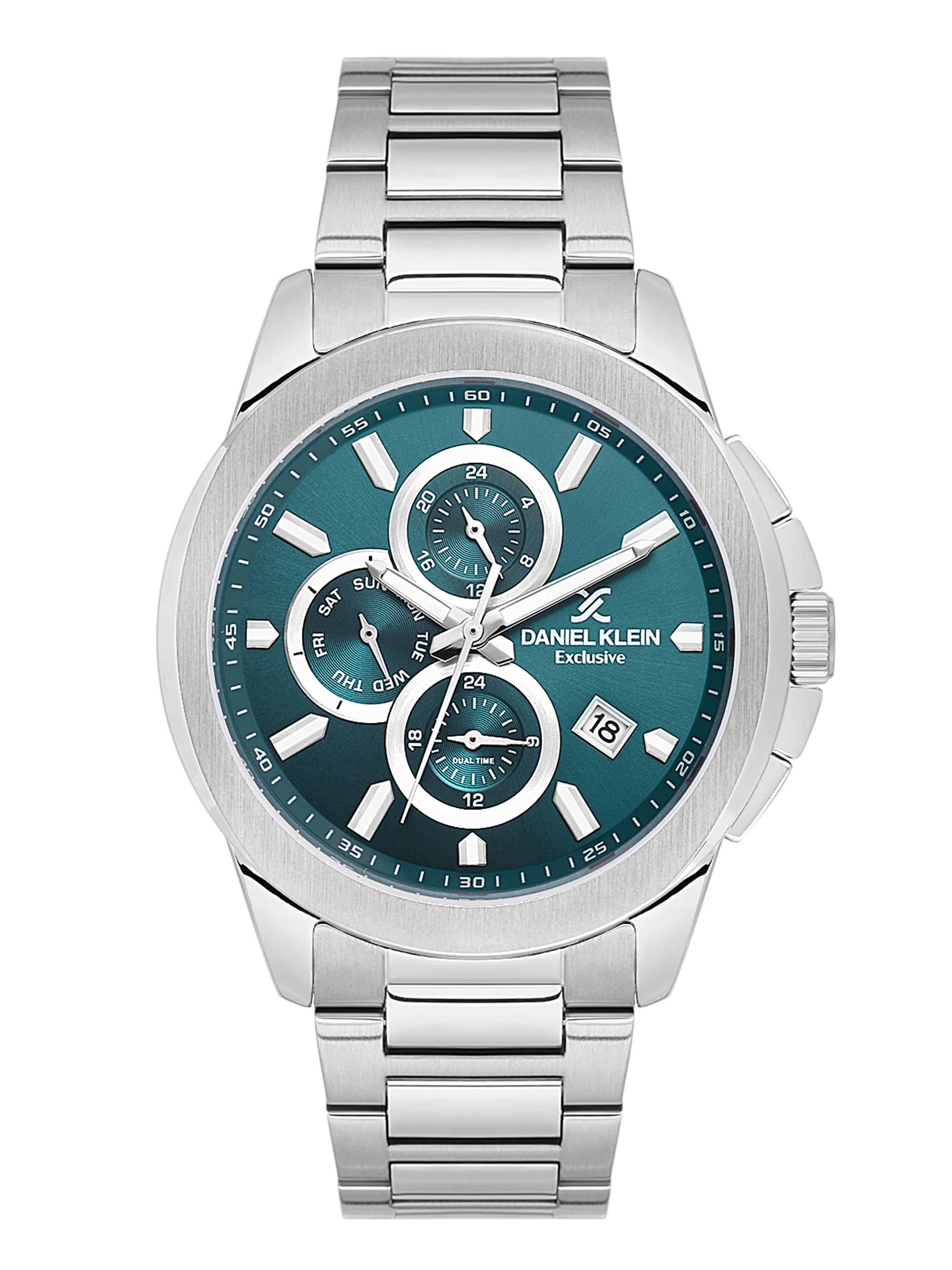 Daniel Klein Men’s Blue Dial Stainless Steel Watch DK.1.13995-3