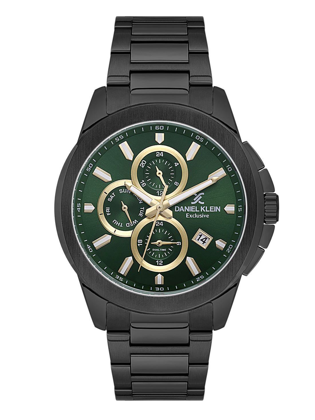 Daniel Klein Men’s Dark Green Dial Stainless Steel Watch DK.1.13995-5