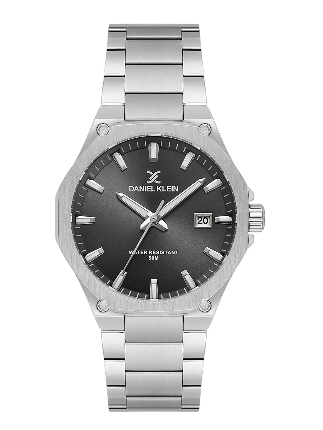 Daniel Klein Men Embellished Dial &amp; Stainless Steel Analogue Watch DK.1.13999-1