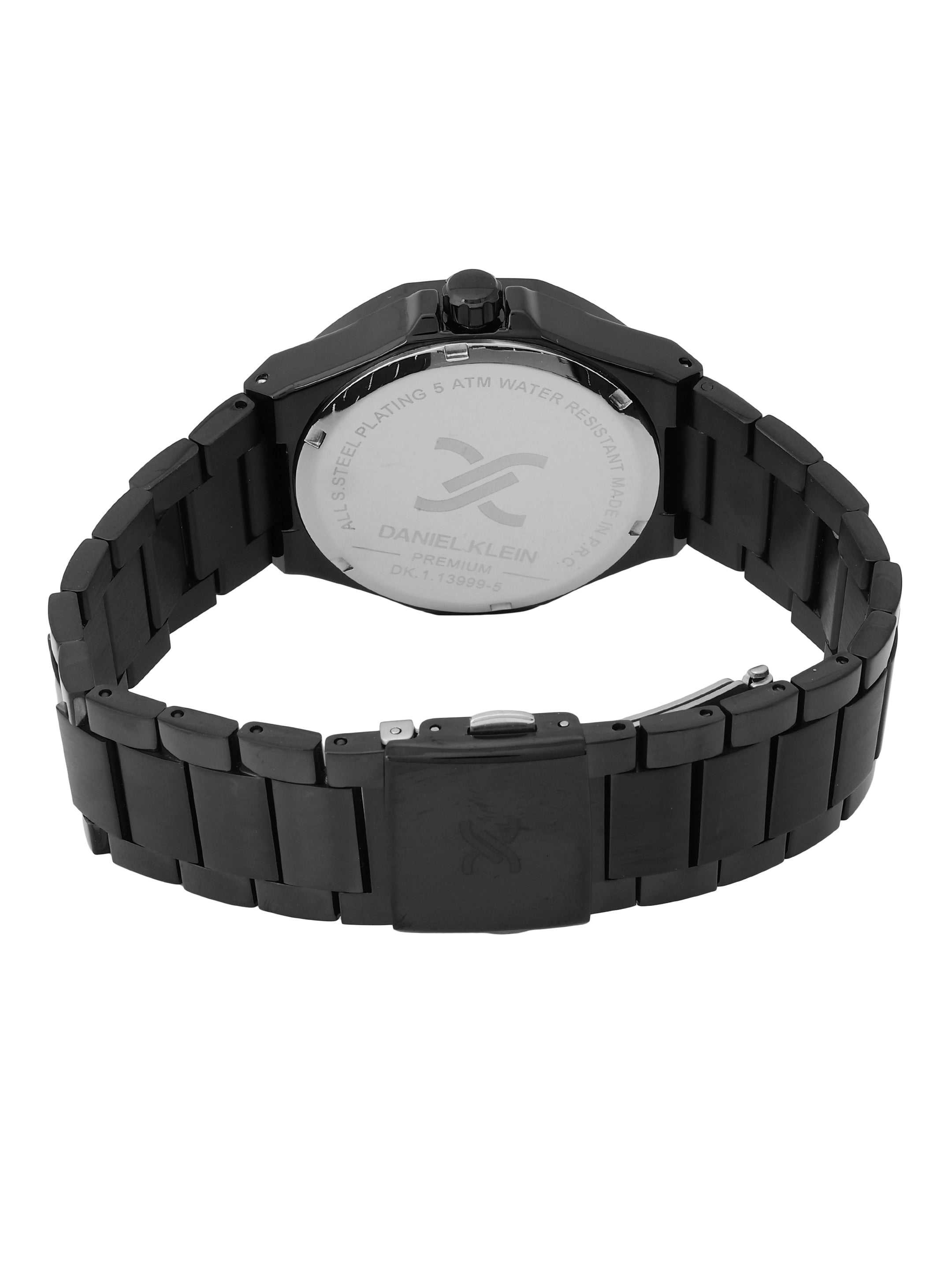 Daniel Klein Men Embellished Dial &amp; Stainless Steel Straps Analogue Watch DK.1.13999-5