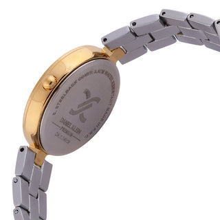 Gold and Silver Strap with Gold Stone Studded Women Premium Watch