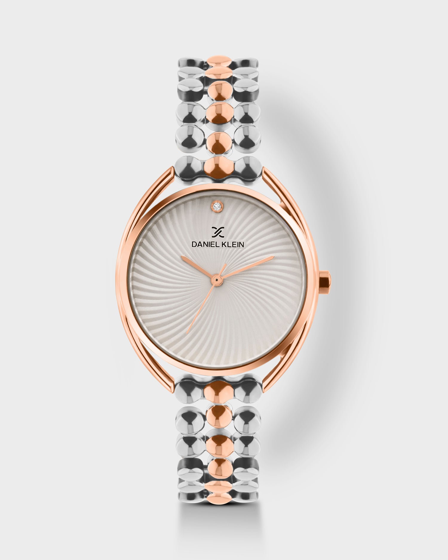 Silver and Rose Gold Strap Women Premium Watch