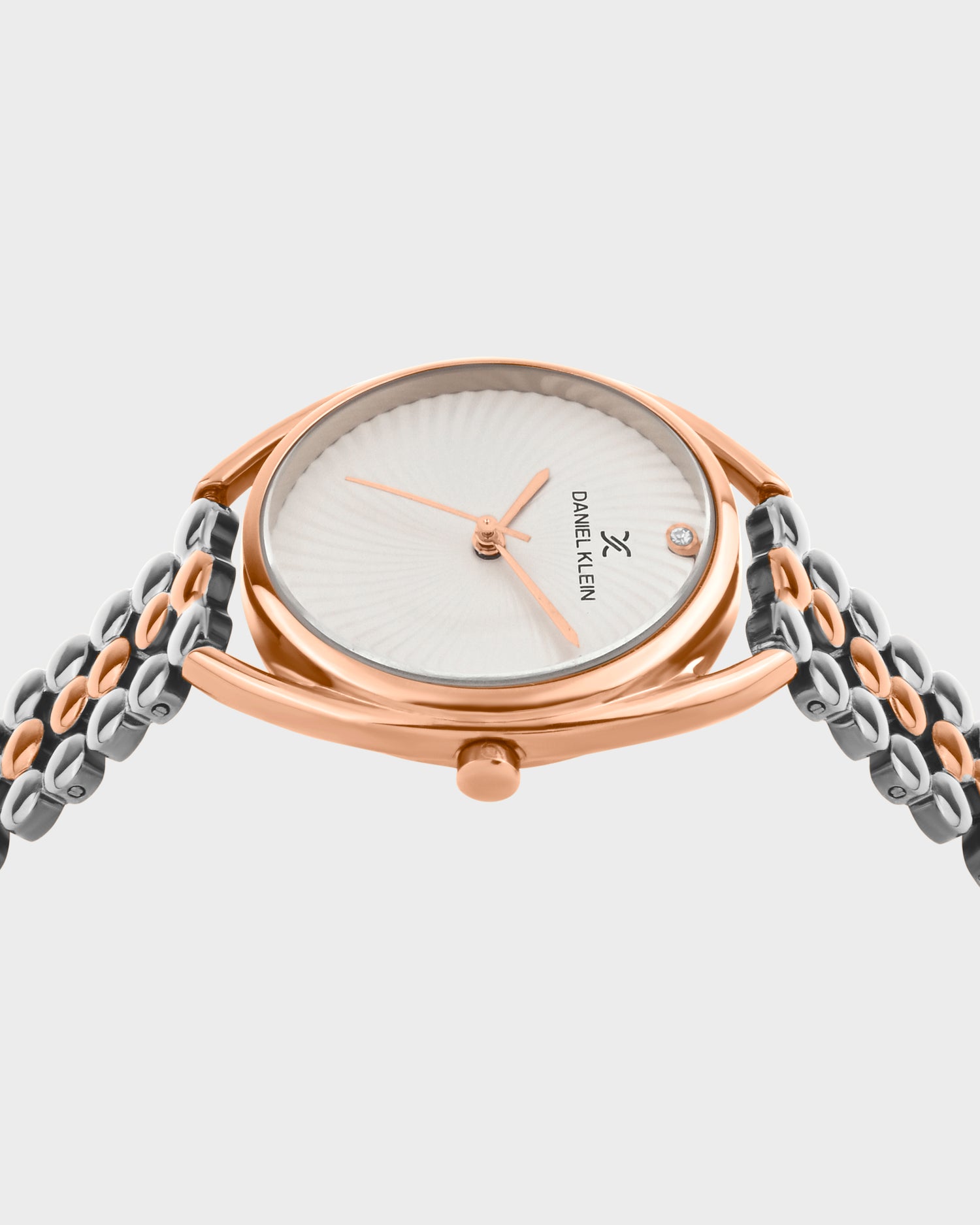 Silver and Rose Gold Strap Women Premium Watch