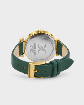 Green Minimal Strap with Bow Shape Lug Women Premium Watch