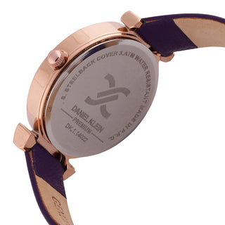 Purple Minimal Strap with Bow Shape Lug Women Premium Watch