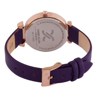 Purple Minimal Strap with Bow Shape Lug Women Premium Watch