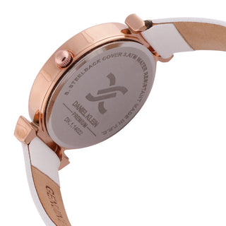 White Minimal Strap with Bow Shape Lug Women Premium Watch