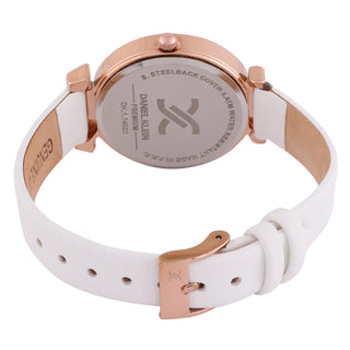 White Minimal Strap with Bow Shape Lug Women Premium Watch